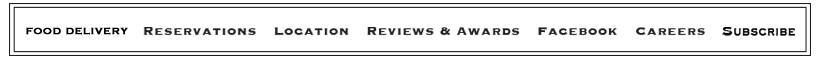 Navigation: Food & Wine, Location, Media Reviews, Facebook